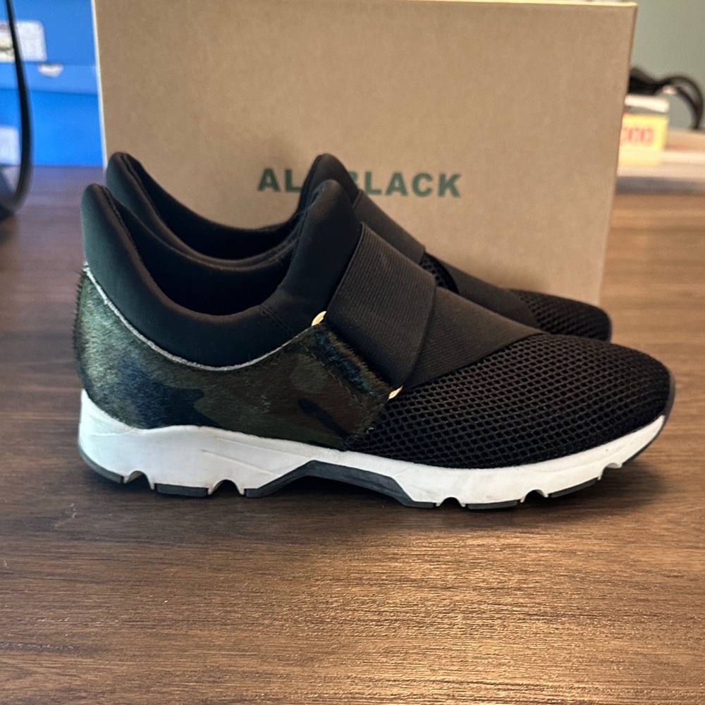 Alf Black Women's Athletic Shoes - Black and Green